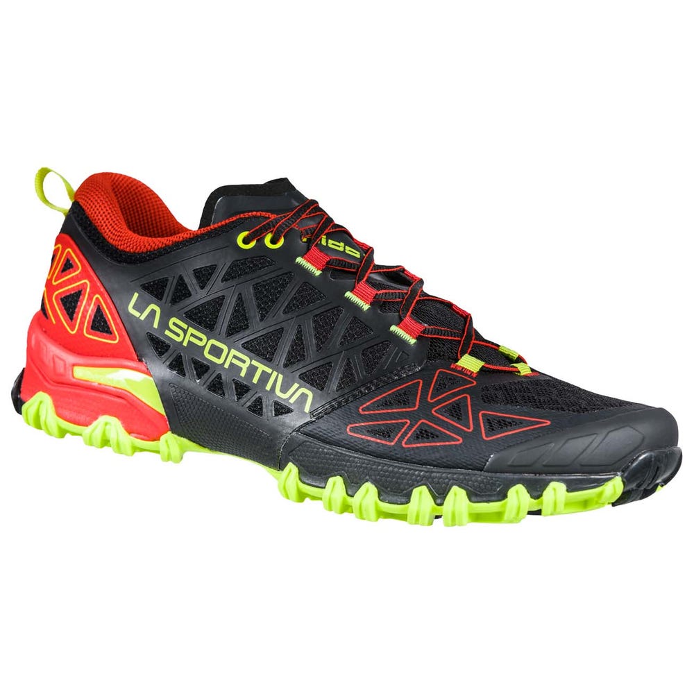 Zapatillas Trail Running La Sportiva Bushido II Hombre Negras/Rojas Chile-3014629